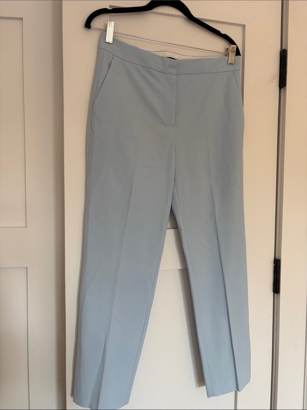 Zara Light Blue Women's Tailored Trousers